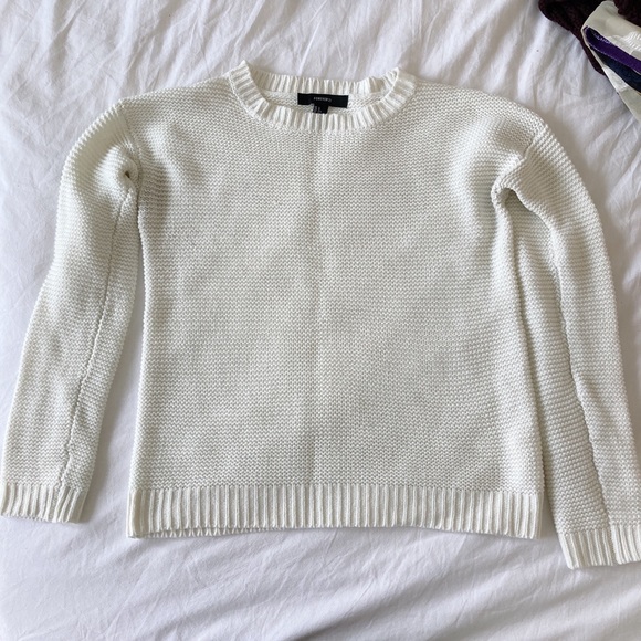 Forever 21 White/Cream Knit Sweater ✨50% OFF BUNDLES✨ - Picture 1 of 7